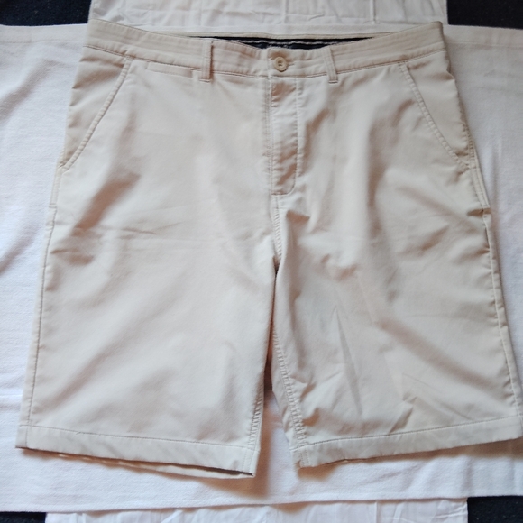 JOHNNIE O PREP PERFORMANCE GOLF SHORTS 36 BLUE/KHAKI WEEKEND CASUAL NWOT LOT/2 - Picture 9 of 10
